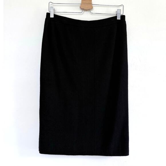 Diane Freis Dresses & Skirts - DIANE FREIS vintage y2k 90s 100% Cashwool black textured classic pencil skirt